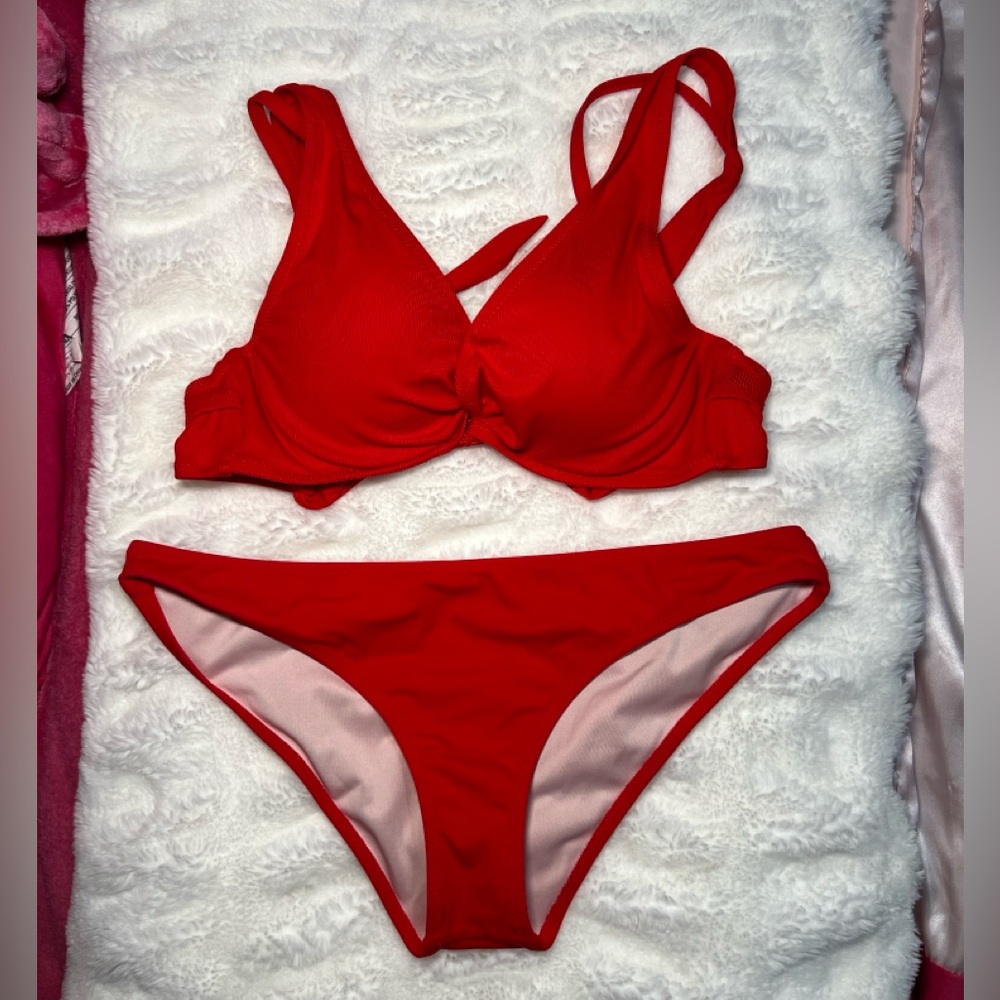 Shade & Shore Red Bikini Set
